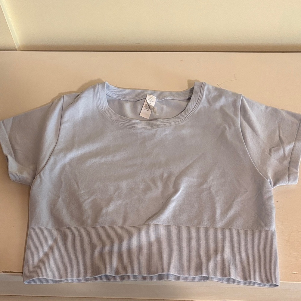 Light Blue Crop Top